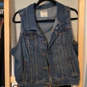 Old navy denim vest